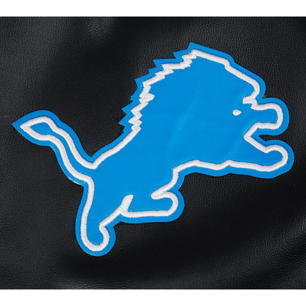 Detroit Lions Best of Men’s Leather Varsity Jacket - Image 8