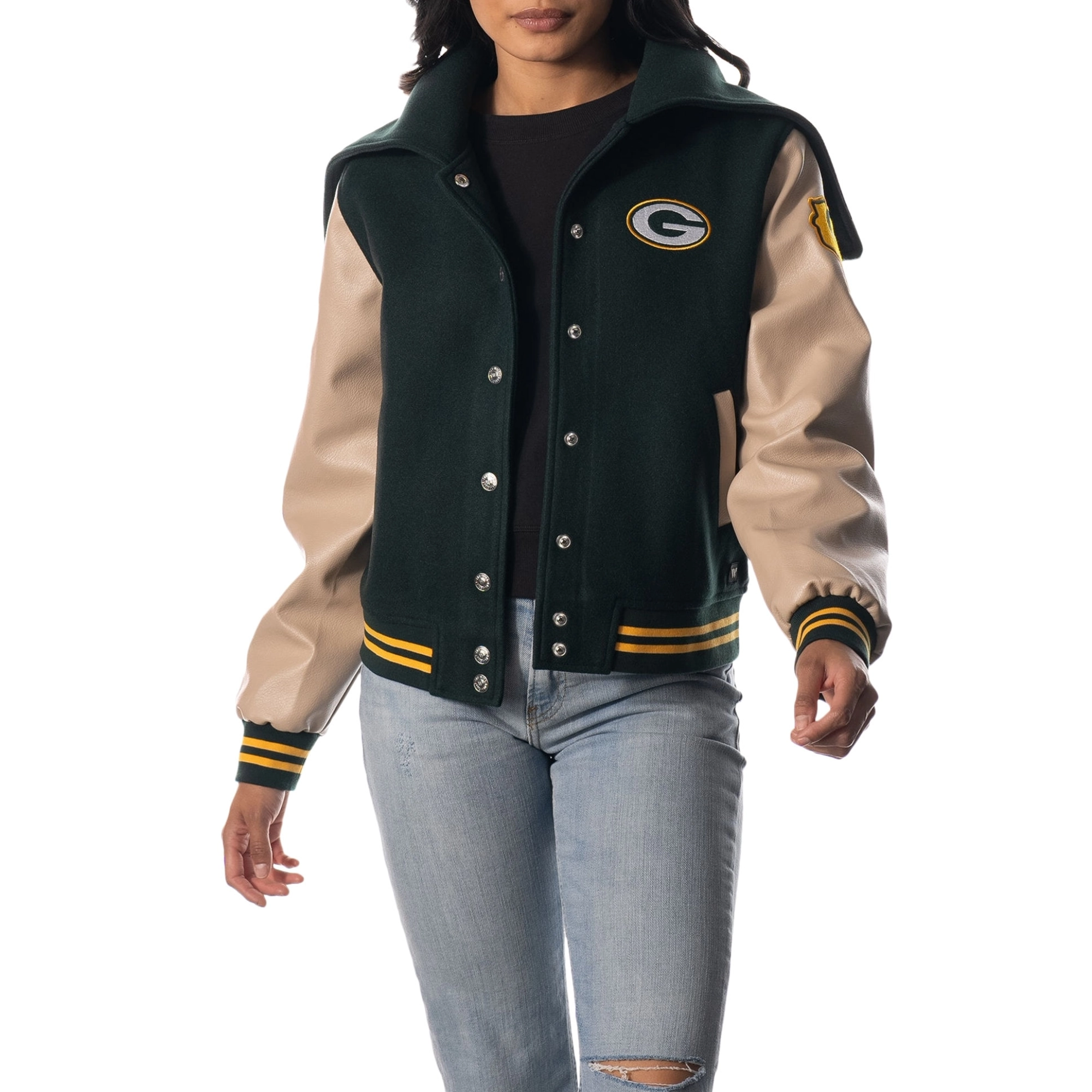 Green Bay Packers Women’s Sailor Hooded Varsity Jacket