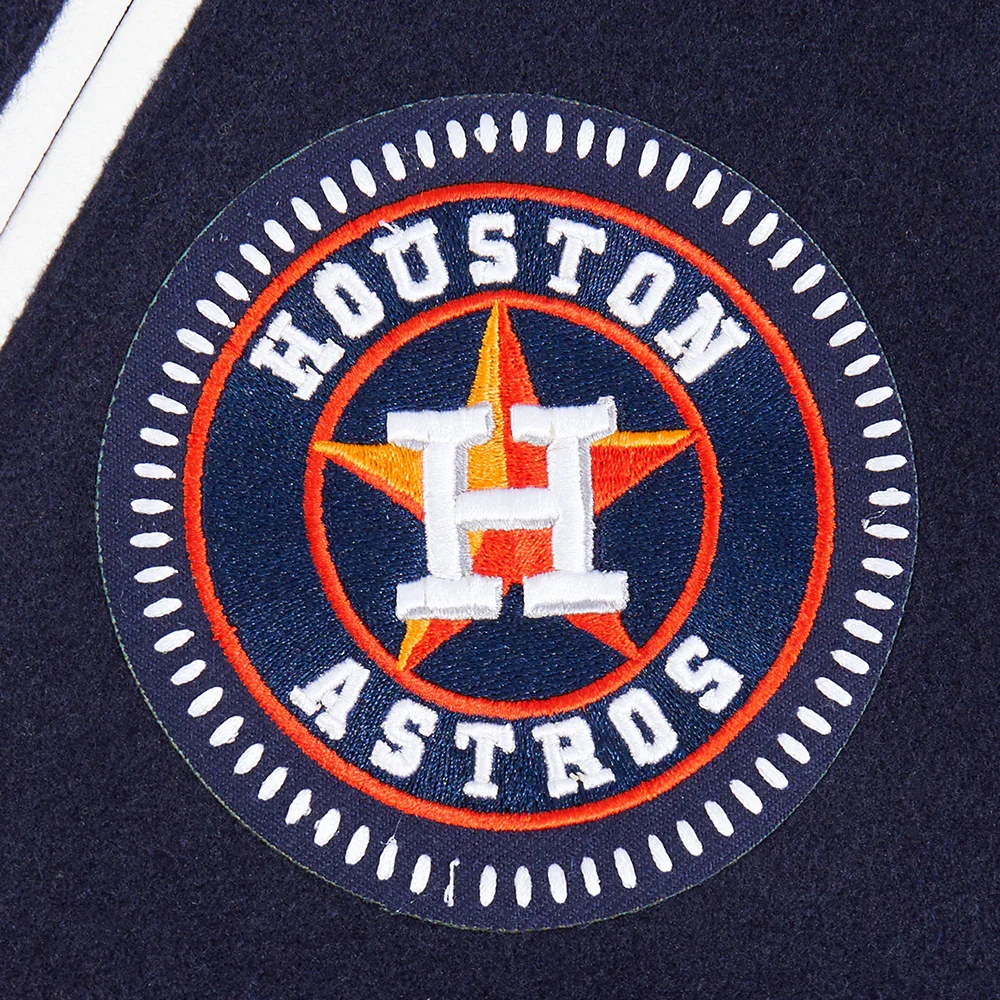 Houston Astros Diy Pick Stitch Navy Varsity Jacket - Image 6