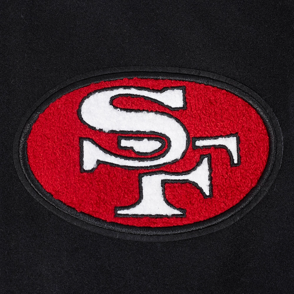 San Francisco 49ERS Best of Men’s Black Varsity Jacket - Image 10