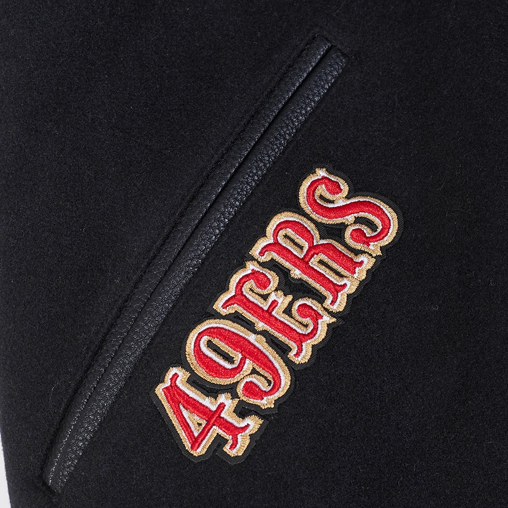 San Francisco 49ERS Best of Men’s Black Varsity Jacket - Image 8