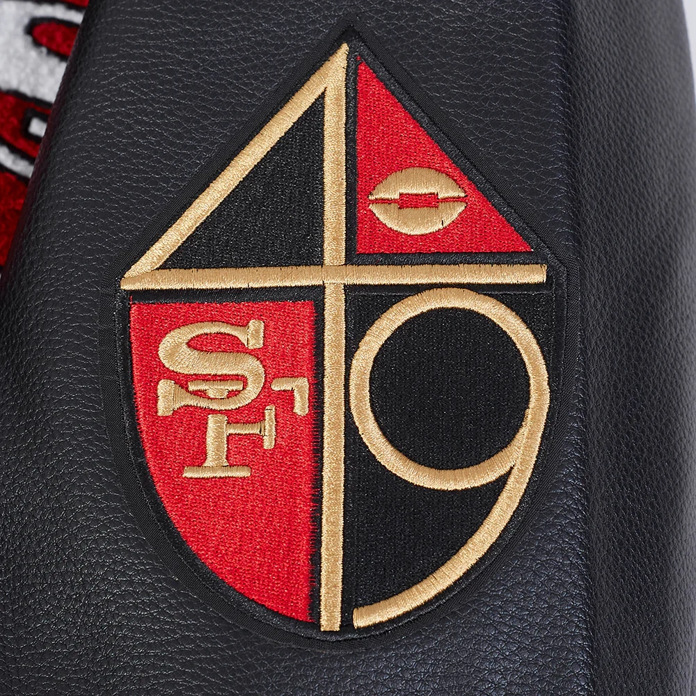 San Francisco 49ERS Best of Men’s Black Varsity Jacket - Image 7