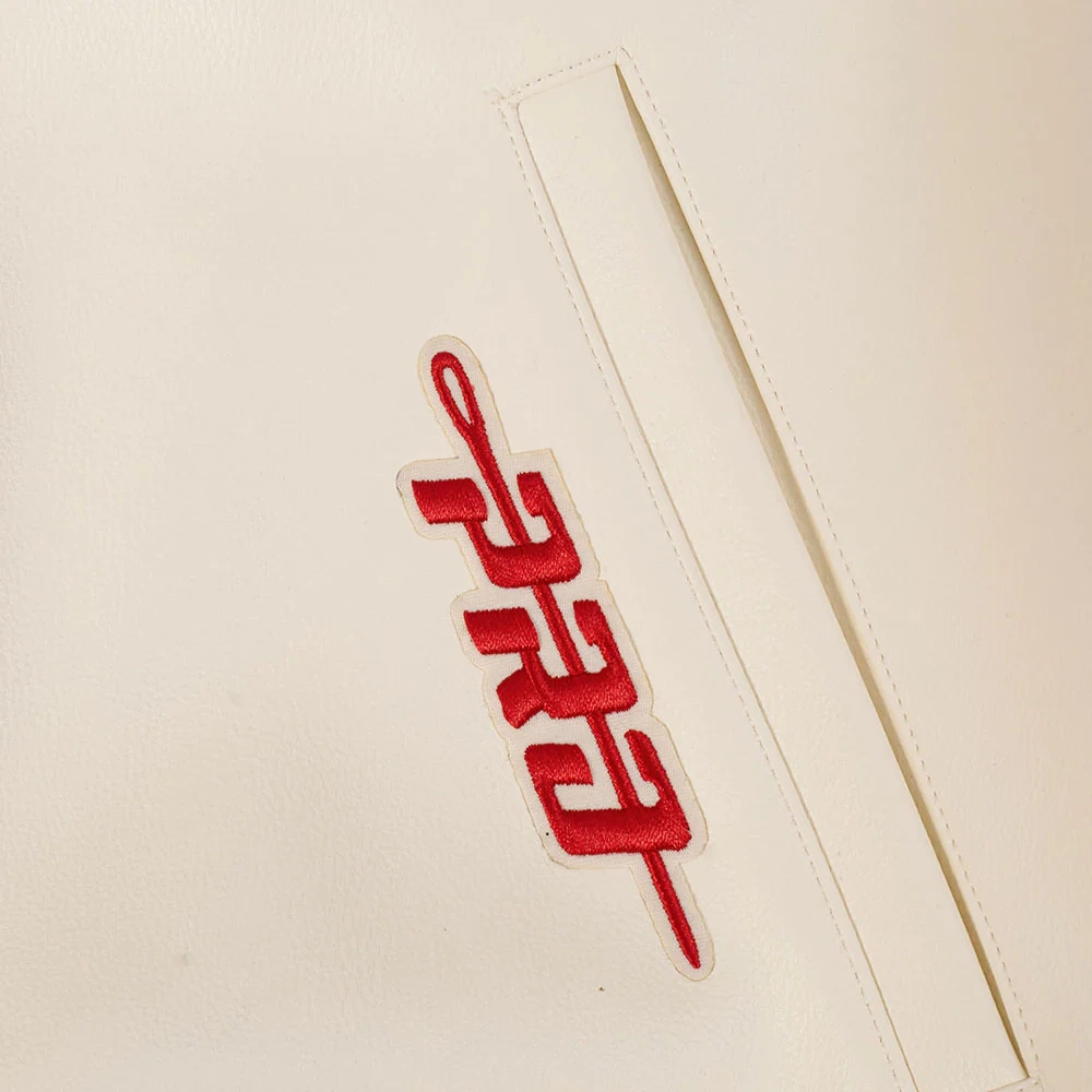 San Francisco 49ERS Best of Men’s White Leather Varsity Jacket - Image 9