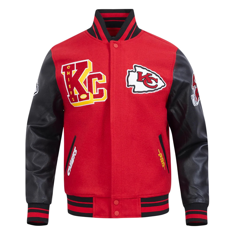 Kansas City Chiefs Best of Men’s Red & Black Varsity Jacket