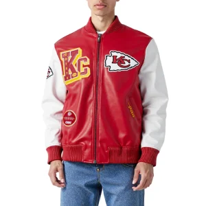 Kansas City Chiefs Best of Men’s Leather Varsity Jacket