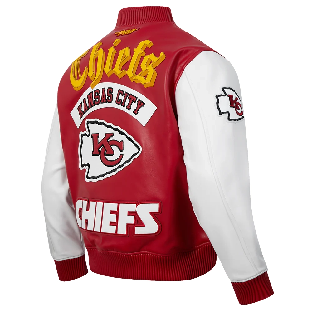 Kansas City Chiefs Best of Men’s Leather Varsity Jacket - Image 4