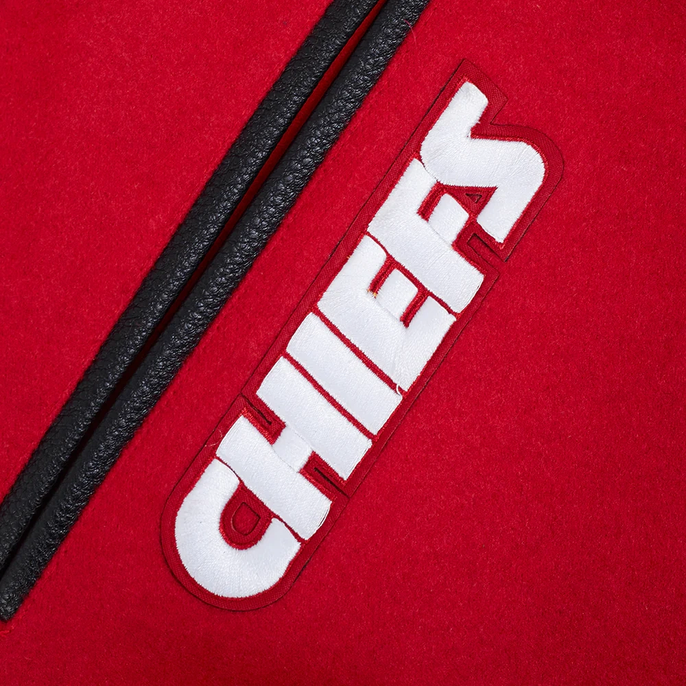 Kansas City Chiefs Best of Men’s Red & Black Varsity Jacket - Image 6