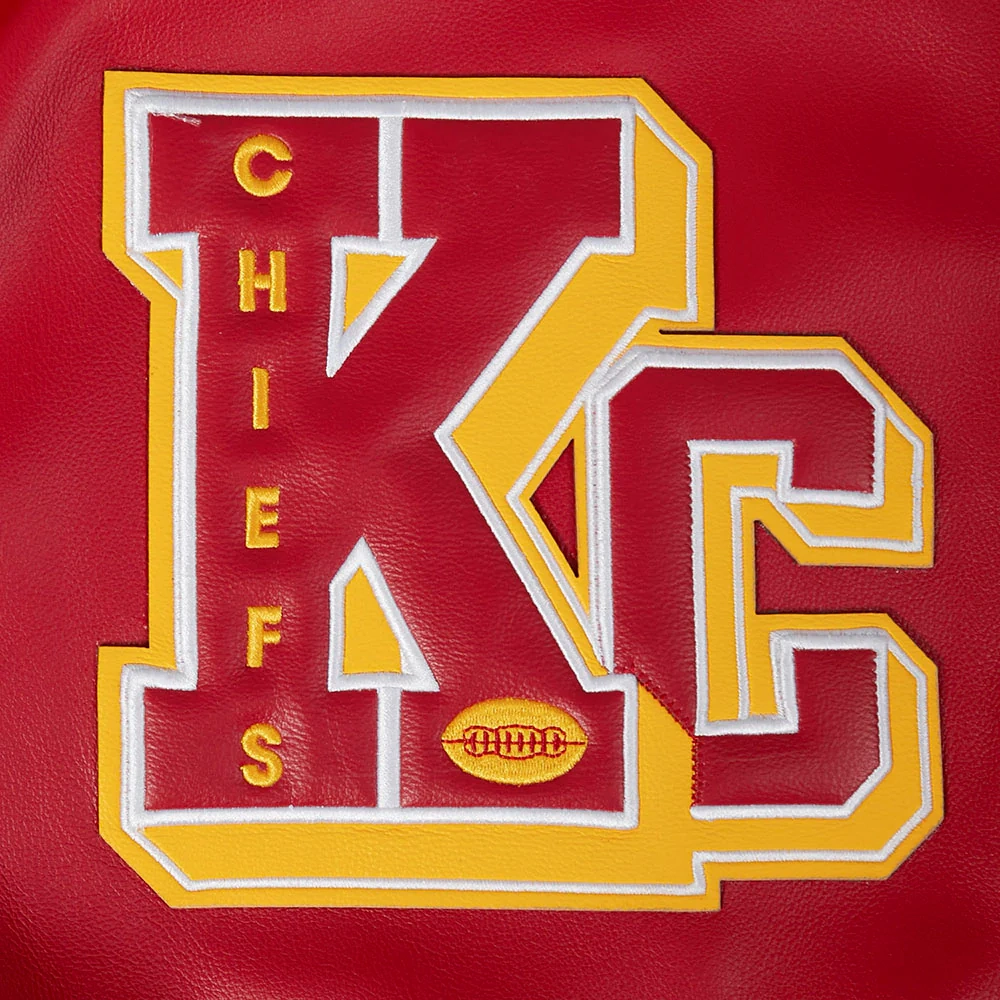 Kansas City Chiefs Best of Men’s Leather Varsity Jacket - Image 5
