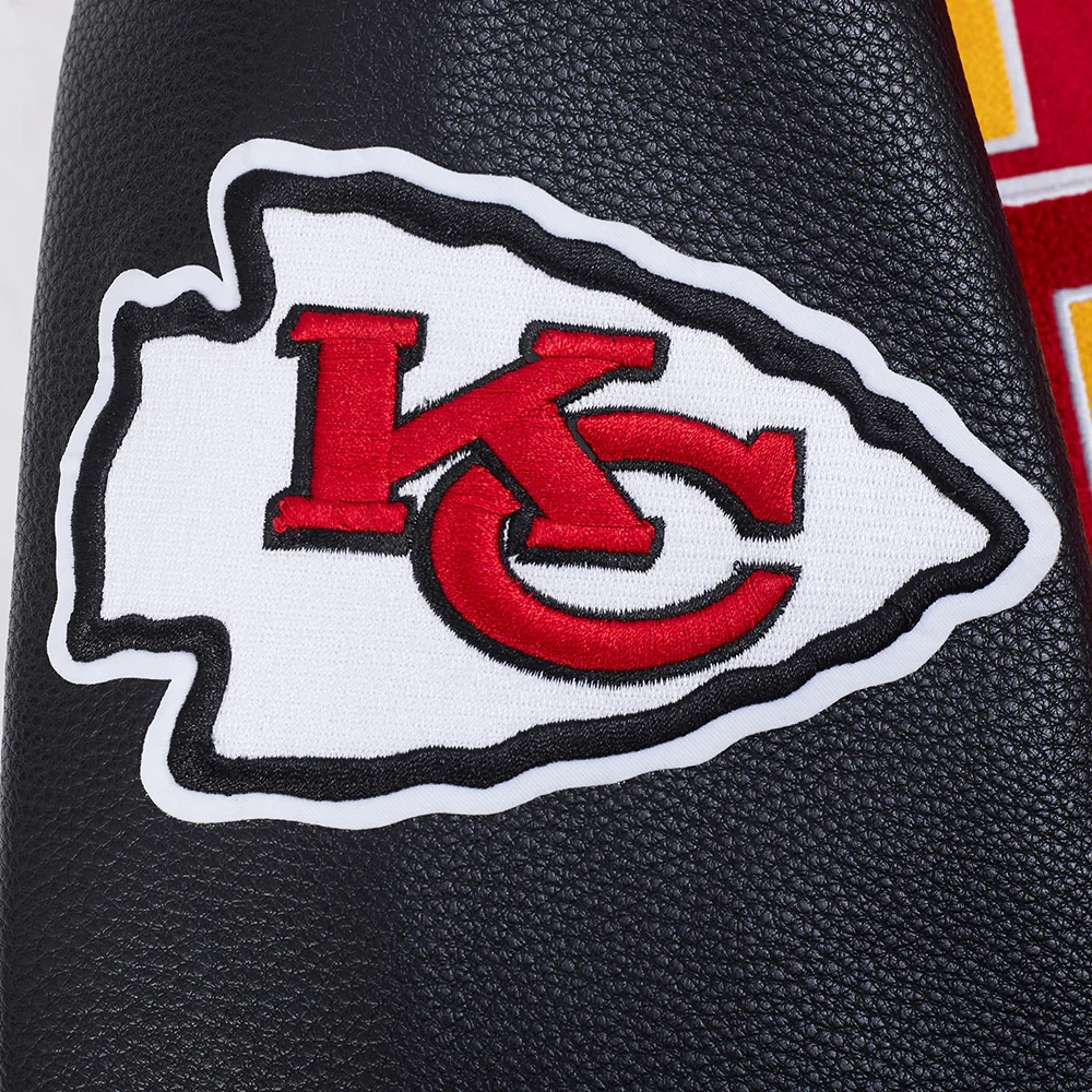 Kansas City Chiefs Best of Men’s Red & Black Varsity Jacket - Image 9