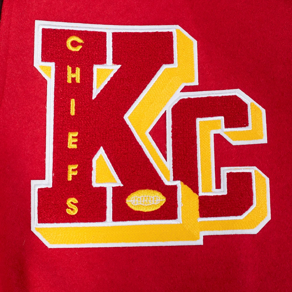 Kansas City Chiefs Best of Men’s Red & Black Varsity Jacket - Image 7