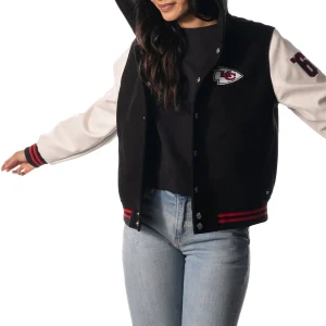 Alternative view of Kansas City Chiefs Women’s Sailor Hooded Varsity Jacket