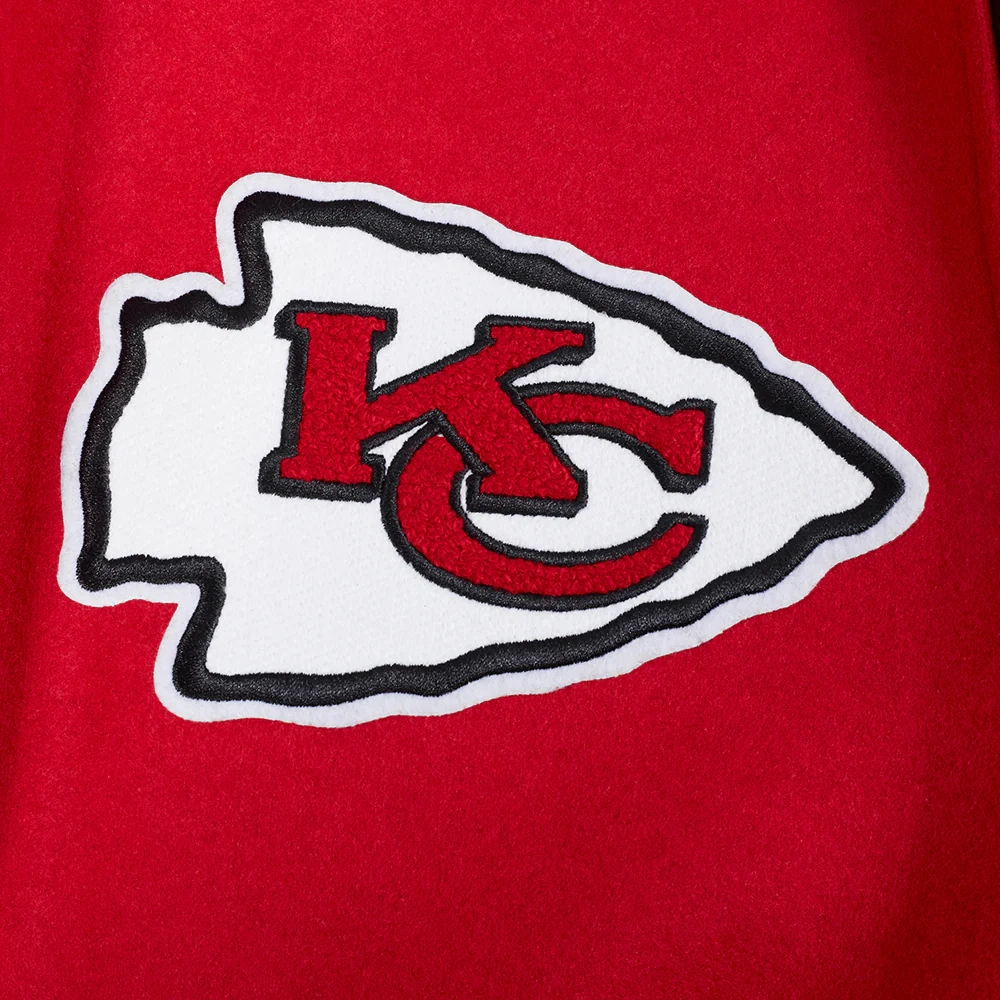 Kansas City Chiefs Best of Men’s Red & Black Varsity Jacket - Image 8