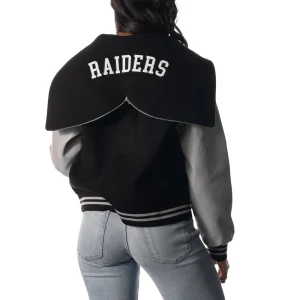 Alternative view of Las Vegas Raiders Women’s Sailor Hooded Varsity Jacket