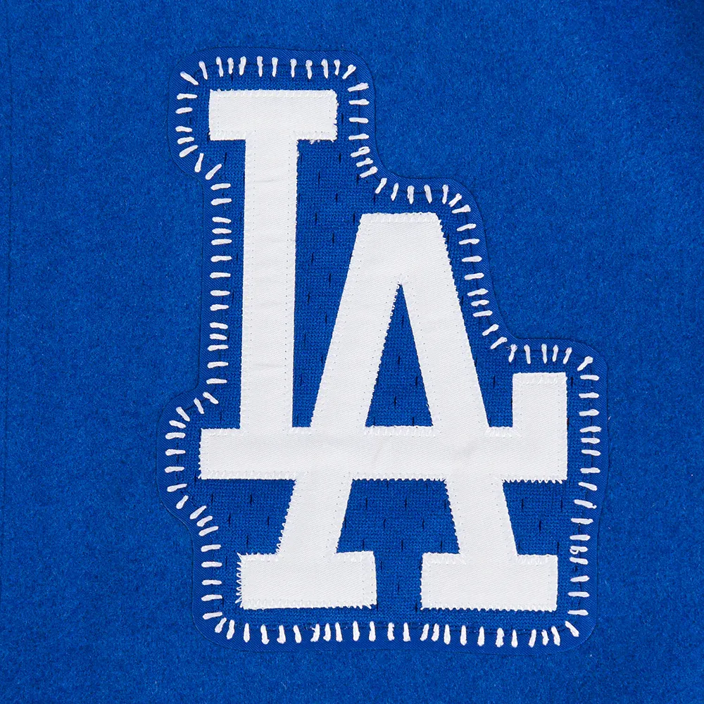 Los Angeles Dodgers Diy Pick Stitch Blue Varsity Jacket - Image 6