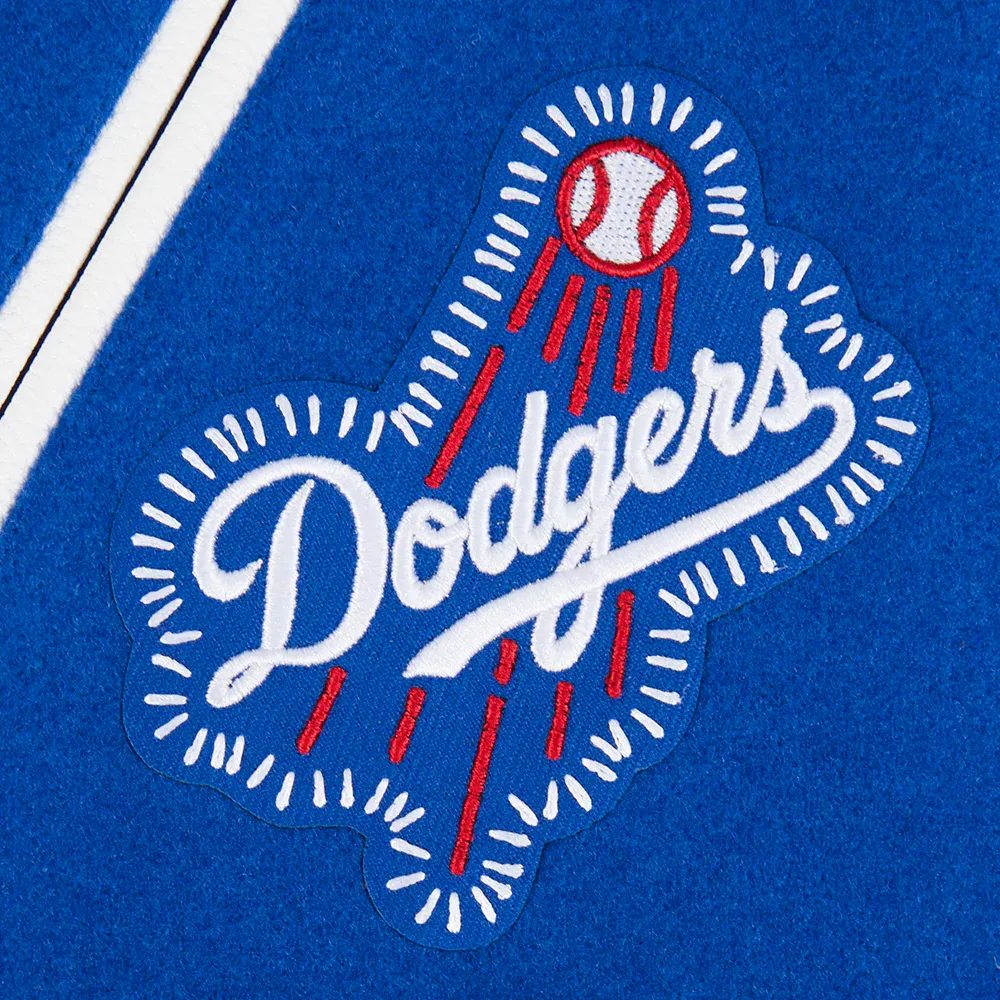 Los Angeles Dodgers Diy Pick Stitch Blue Varsity Jacket - Image 7