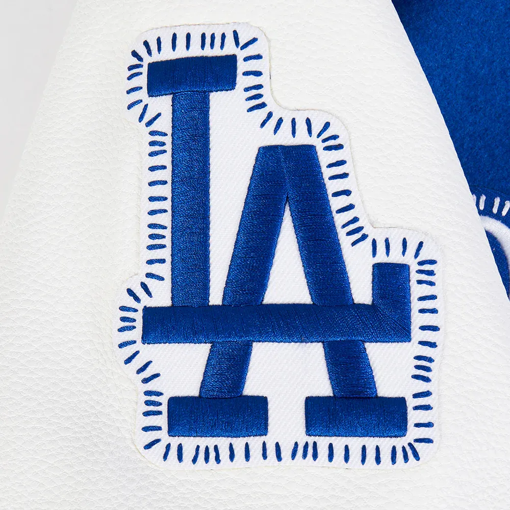 Los Angeles Dodgers Diy Pick Stitch Blue Varsity Jacket - Image 9