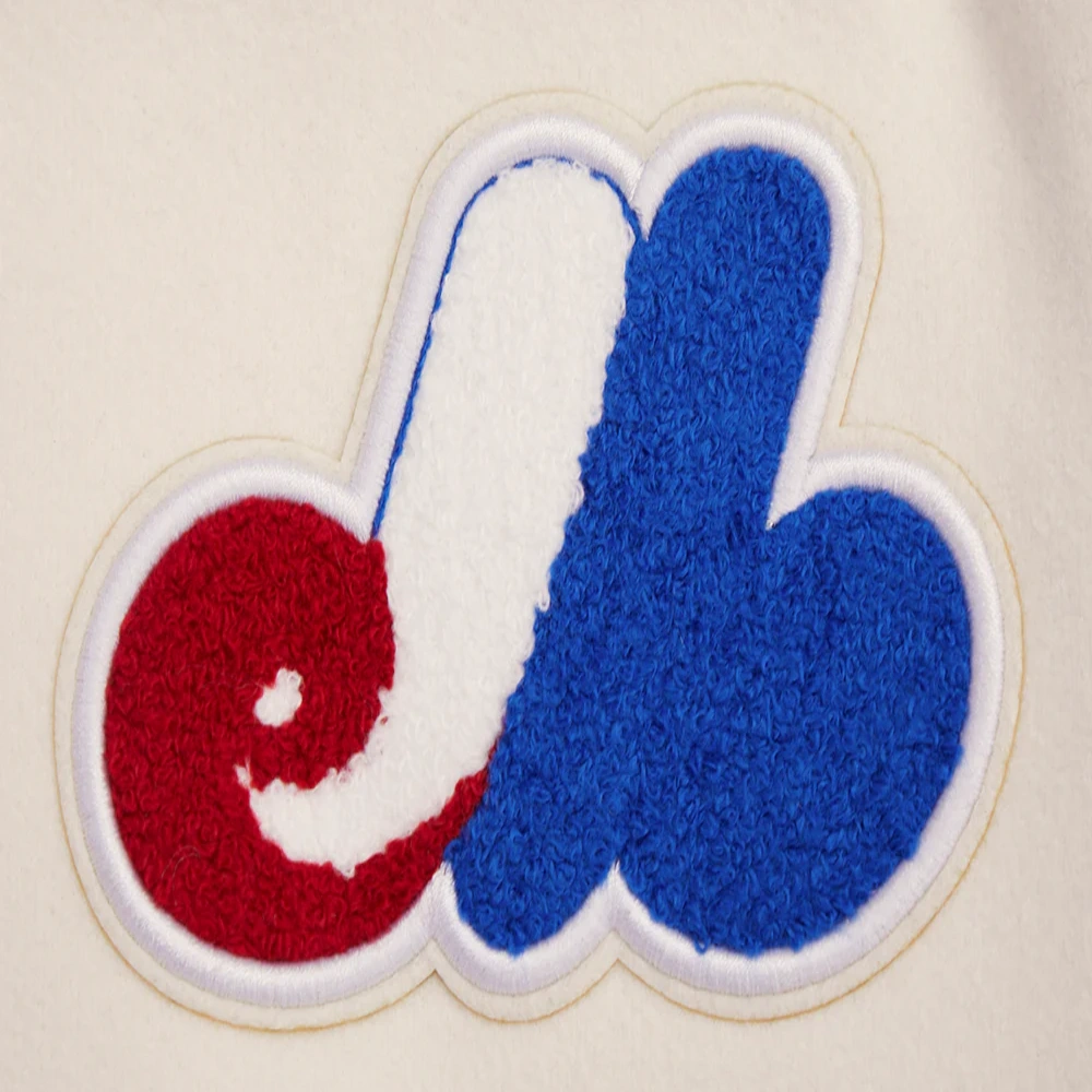 Women's Montreal Expos Retro Classic Wool & Leather Jacket - Image 10