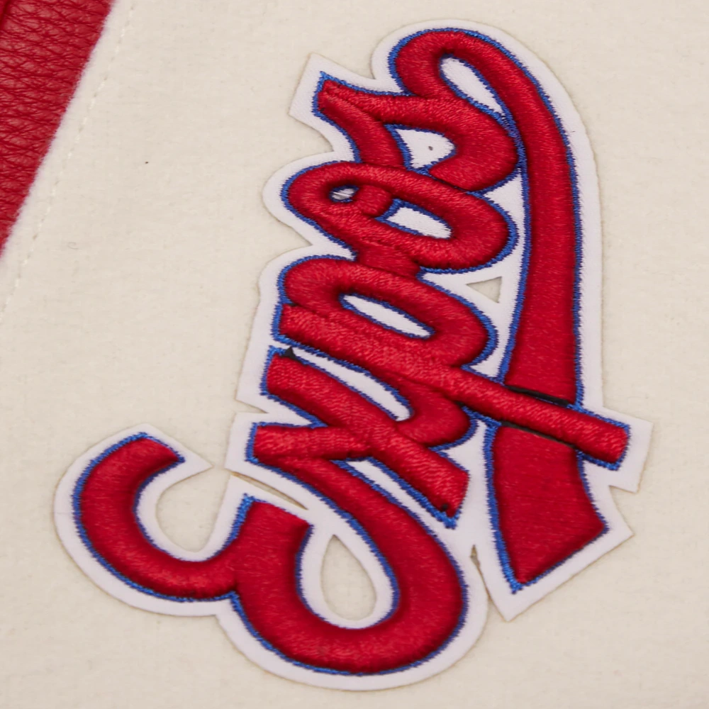 Women's Montreal Expos Retro Classic Wool & Leather Jacket - Image 14