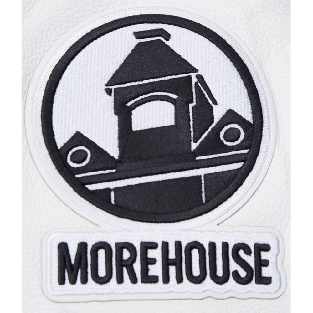 Morehouse Maroon Tigers Diy Pick Stitch Maroon Varsity Jacket - Image 8