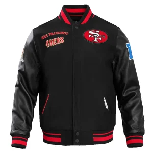 San Francisco 49ers Retro Classic Wool & Leather Varsity Jacket