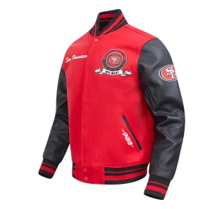 san francisco 49ers team badge rib jacket
