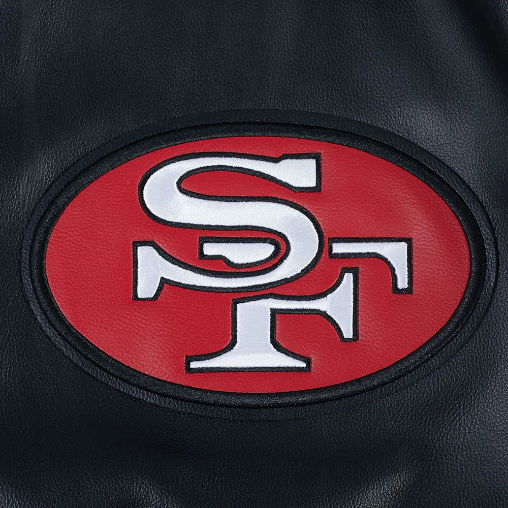 San Francisco 49ERS Best Of Men’s Leather Varsity Jacket - Image 9