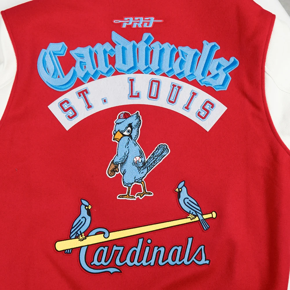 St. Louis Cardinals Best Of Men’s Red & White Varsity Jacket - Image 5