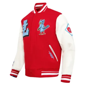 Alternative view of St. Louis Cardinals Best Of Men’s Red & White Varsity Jacket