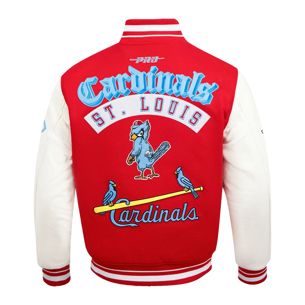 St. Louis Cardinals Best Of Men’s Red & White Varsity Jacket - Image 4