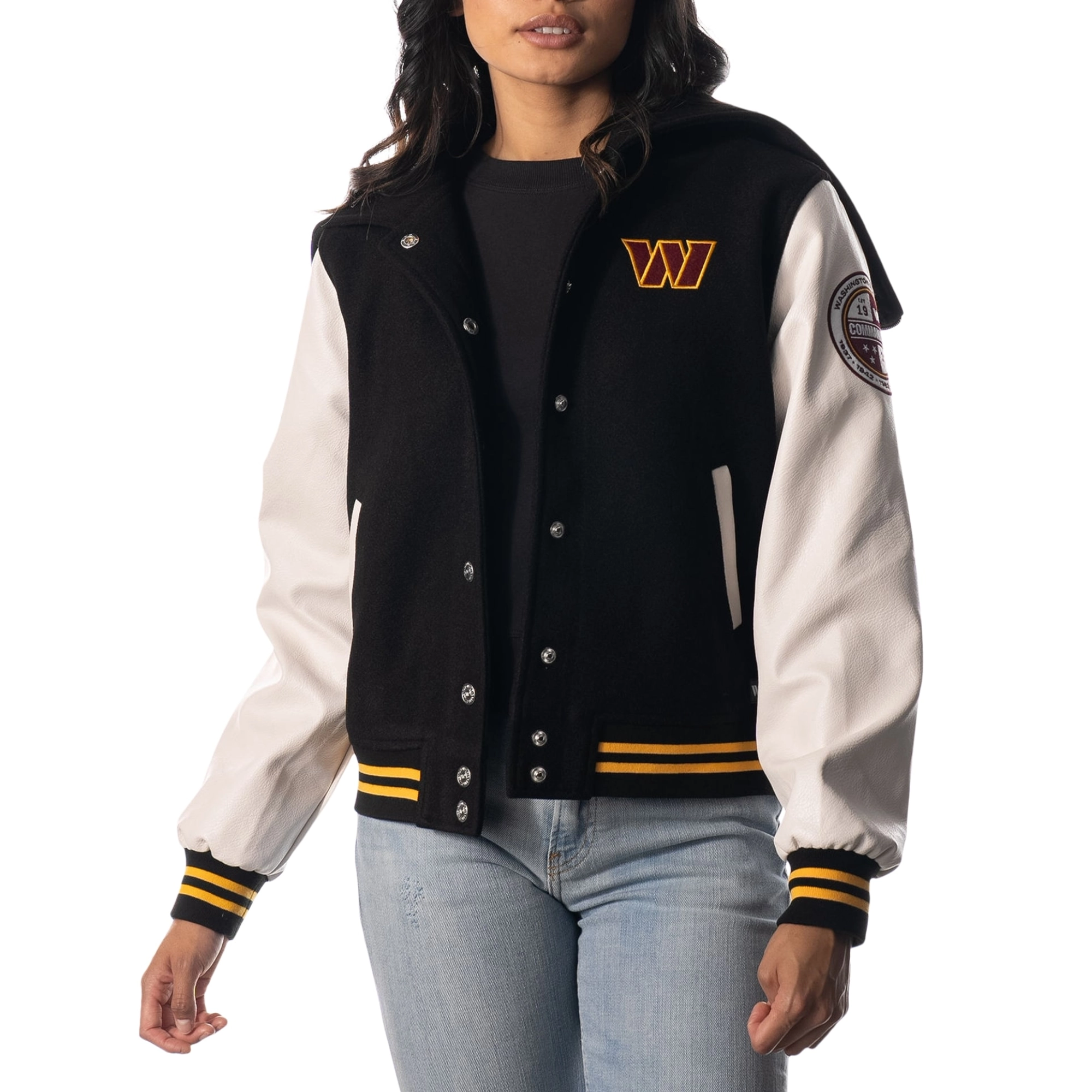 Washington Commanders Women’s Sailor Hooded Varsity Jacket
