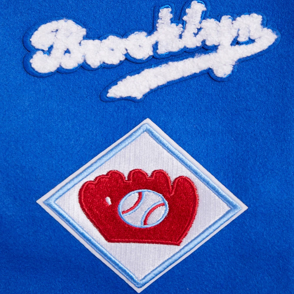 Woman’s Brooklyn Dodgers Retro Classic Wool & Leather Jacket - Image 9
