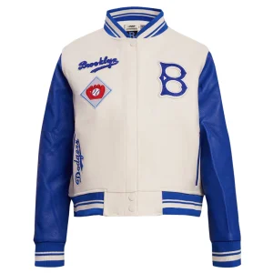 Alternative view of Woman’s Brooklyn Dodgers Retro Classic Wool & Leather Jacket