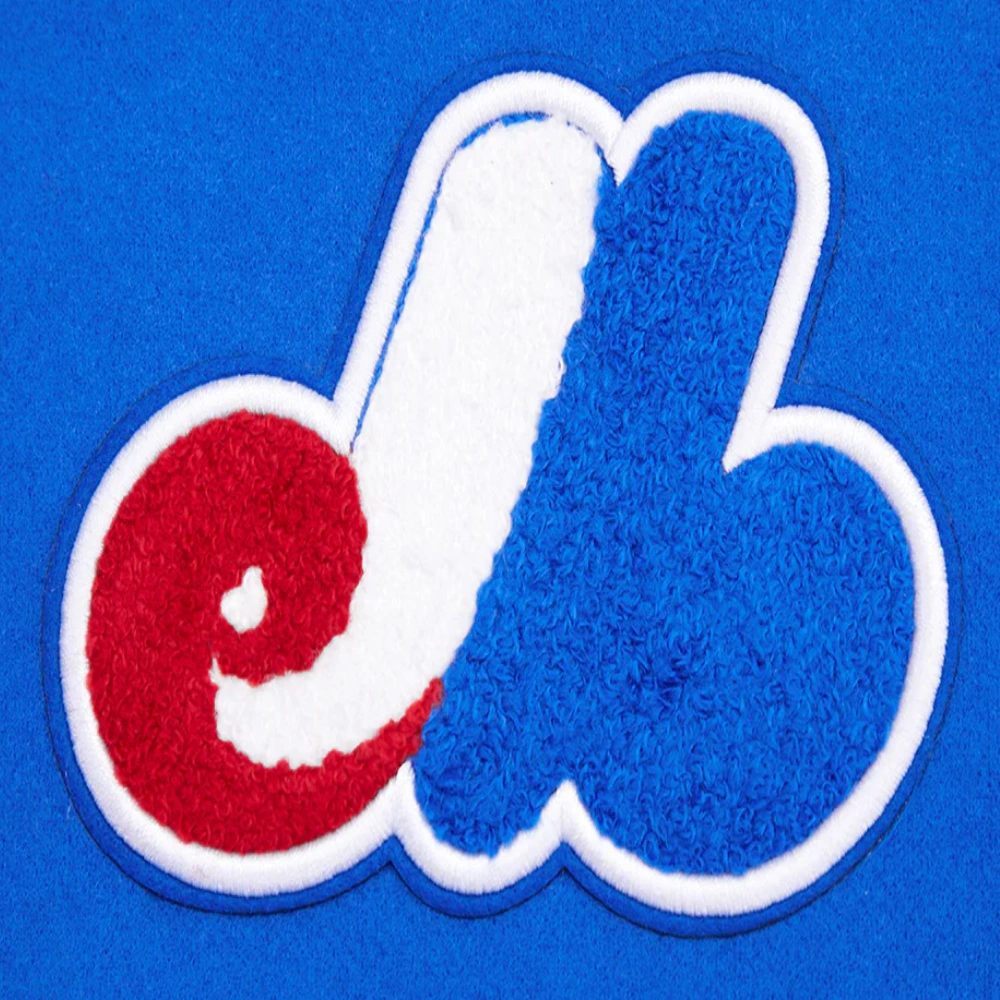 Women's Montreal Expos Retro Classic Wool & Leather Jacket - Image 9