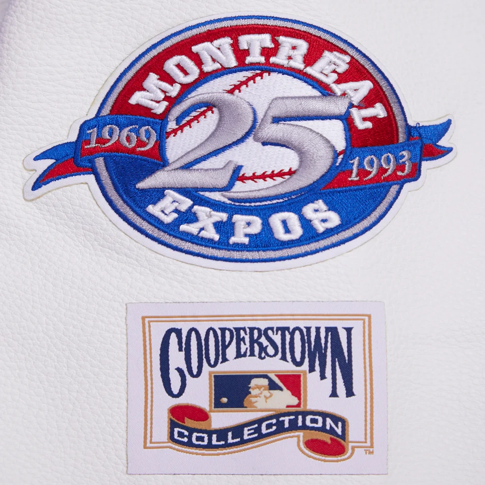 Women's Montreal Expos Retro Classic Wool & Leather Jacket - Image 17