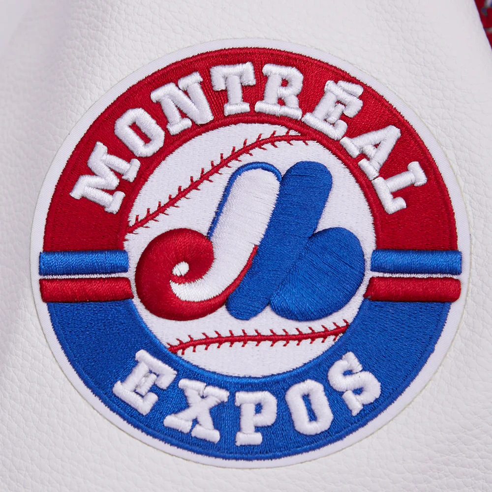 Women's Montreal Expos Retro Classic Wool & Leather Jacket - Image 19