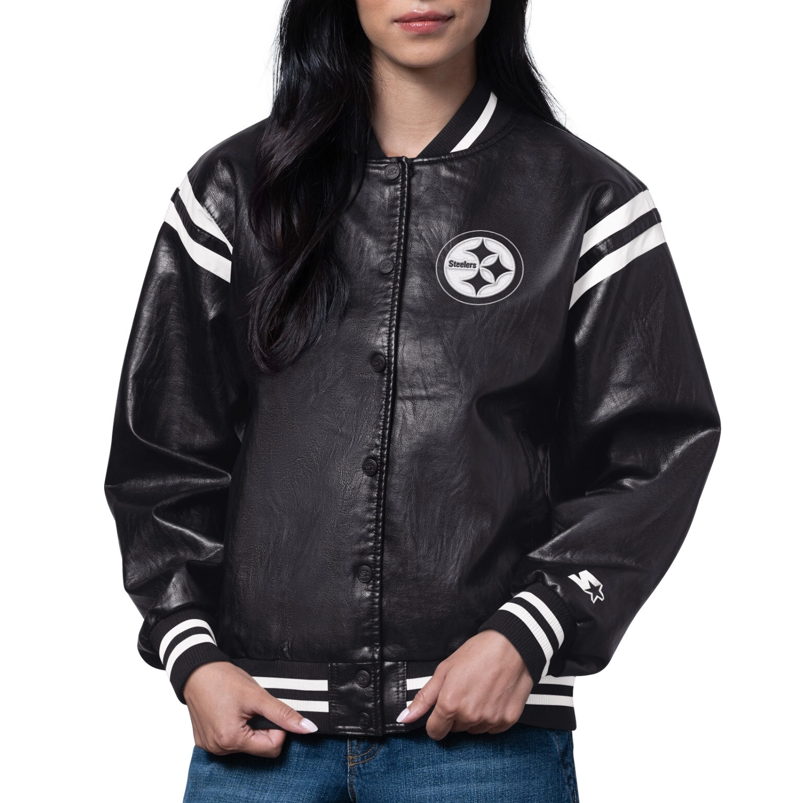 Woman’s Pittsburgh Steelers High Heat Black Jacket