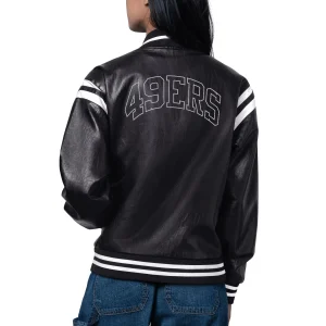 Alternative view of Woman’s San Francisco 49ers High Heat Black Jacket