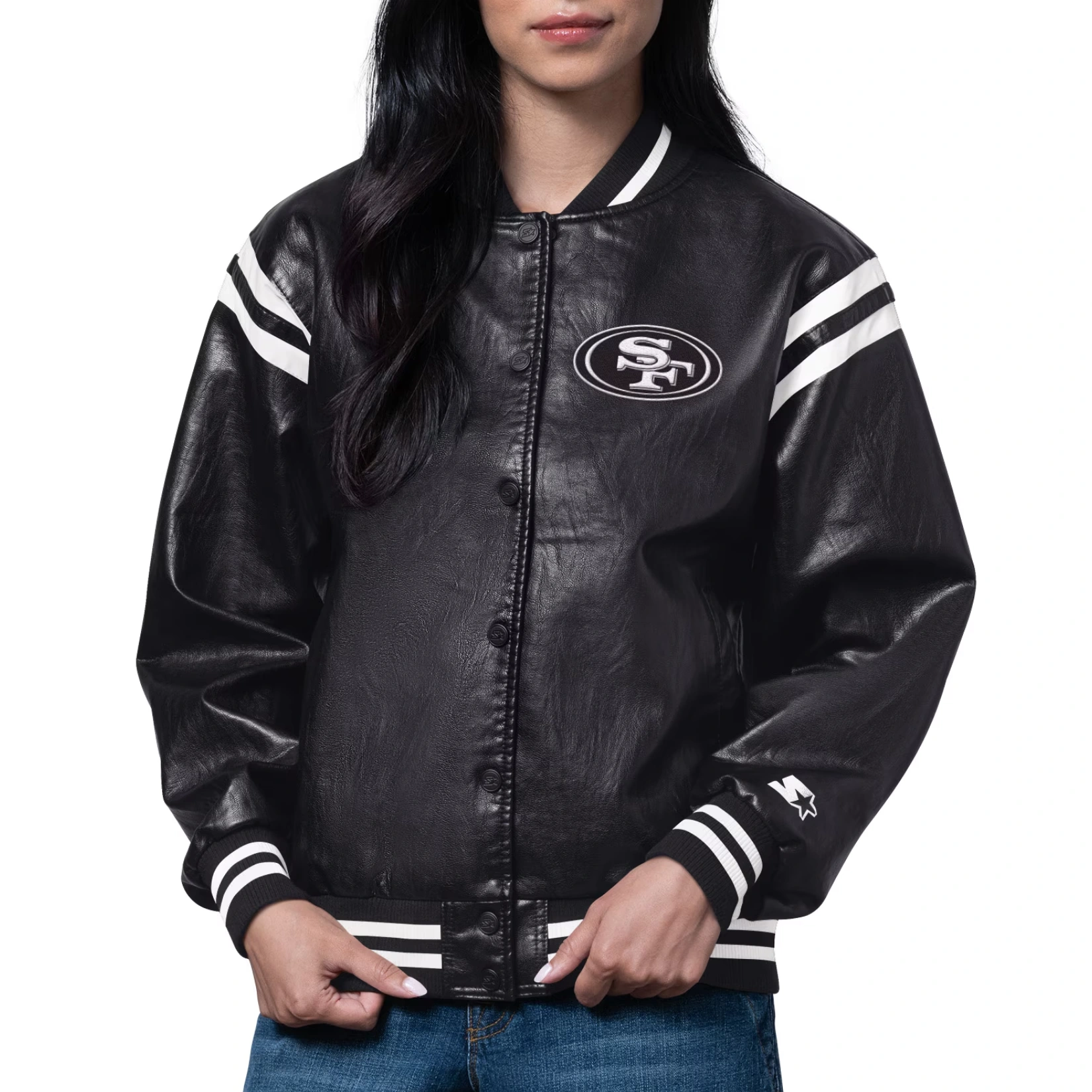 Woman’s San Francisco 49ers High Heat Black Jacket