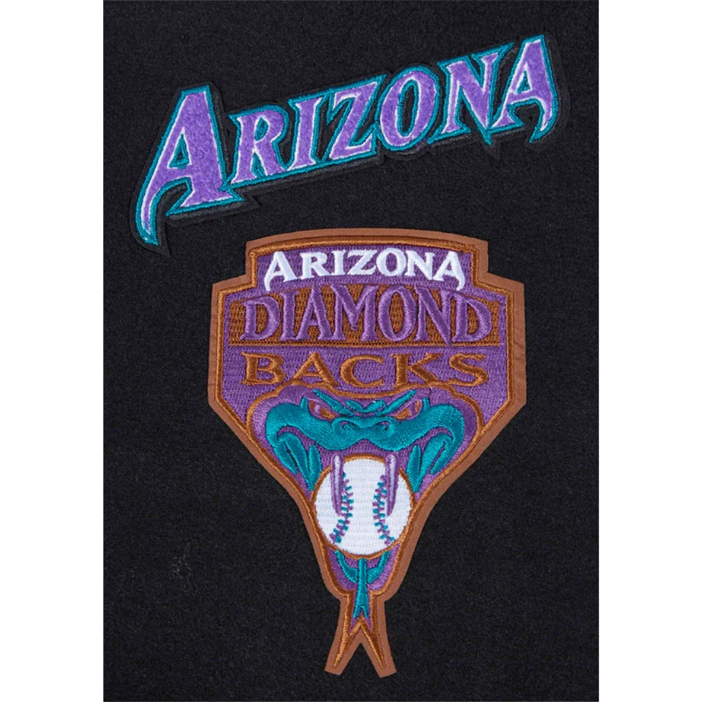 Women's Arizona Diamondbacks Retro Classic Wool & Leather Jacket - Image 11