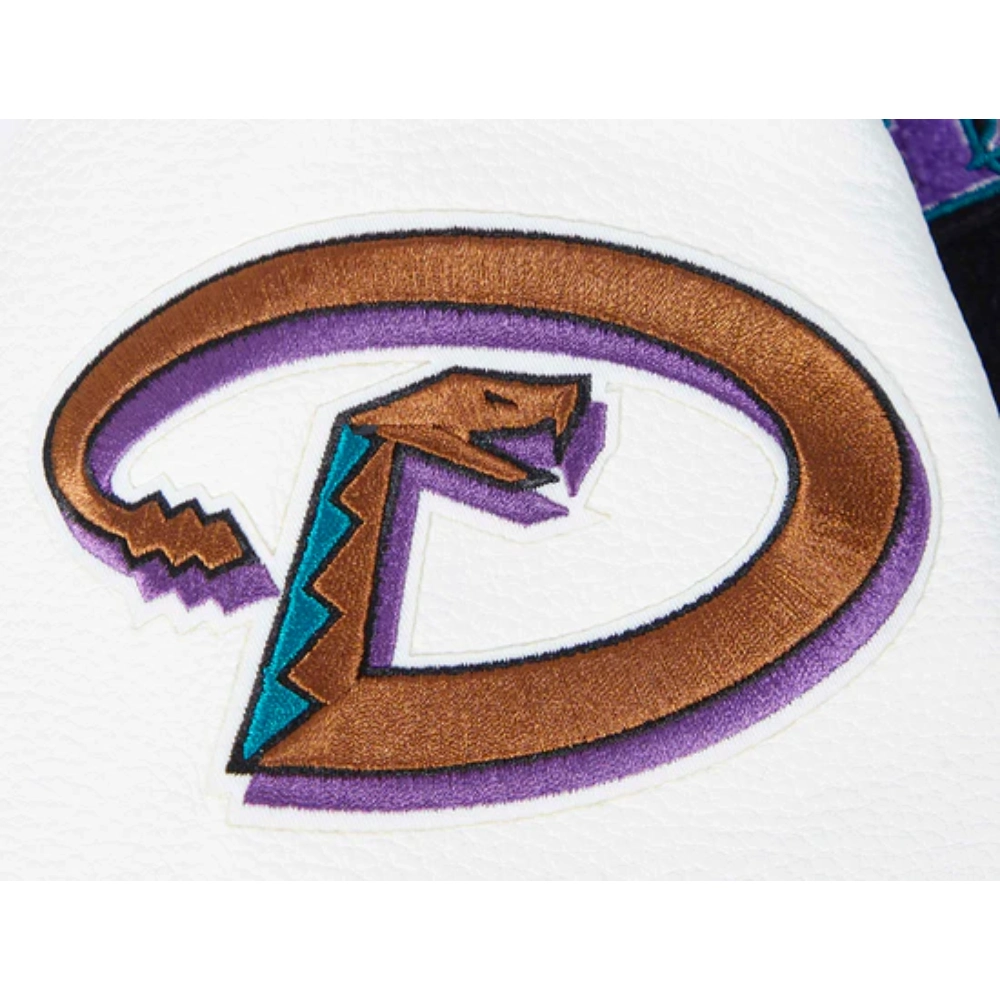 Women's Arizona Diamondbacks Retro Classic Wool & Leather Jacket - Image 10