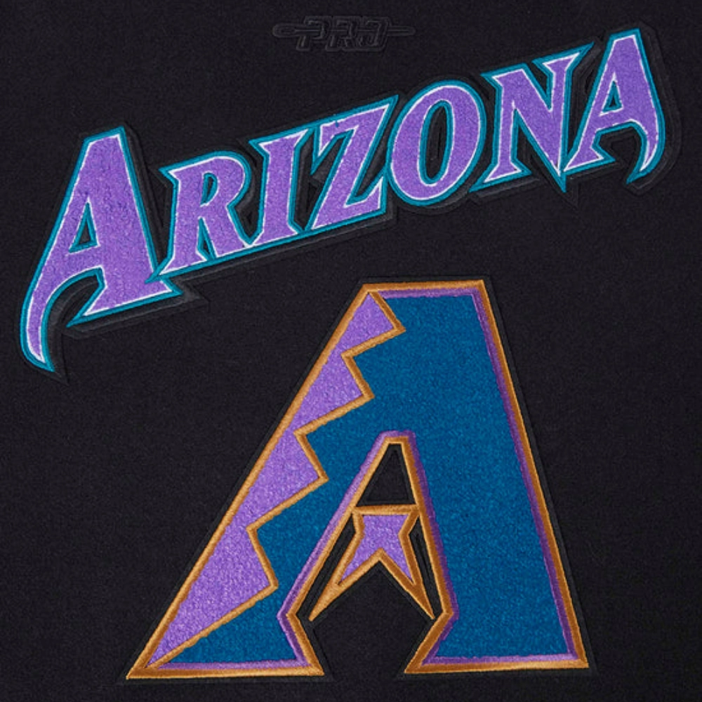 Women's Arizona Diamondbacks Retro Classic Wool & Leather Jacket - Image 8