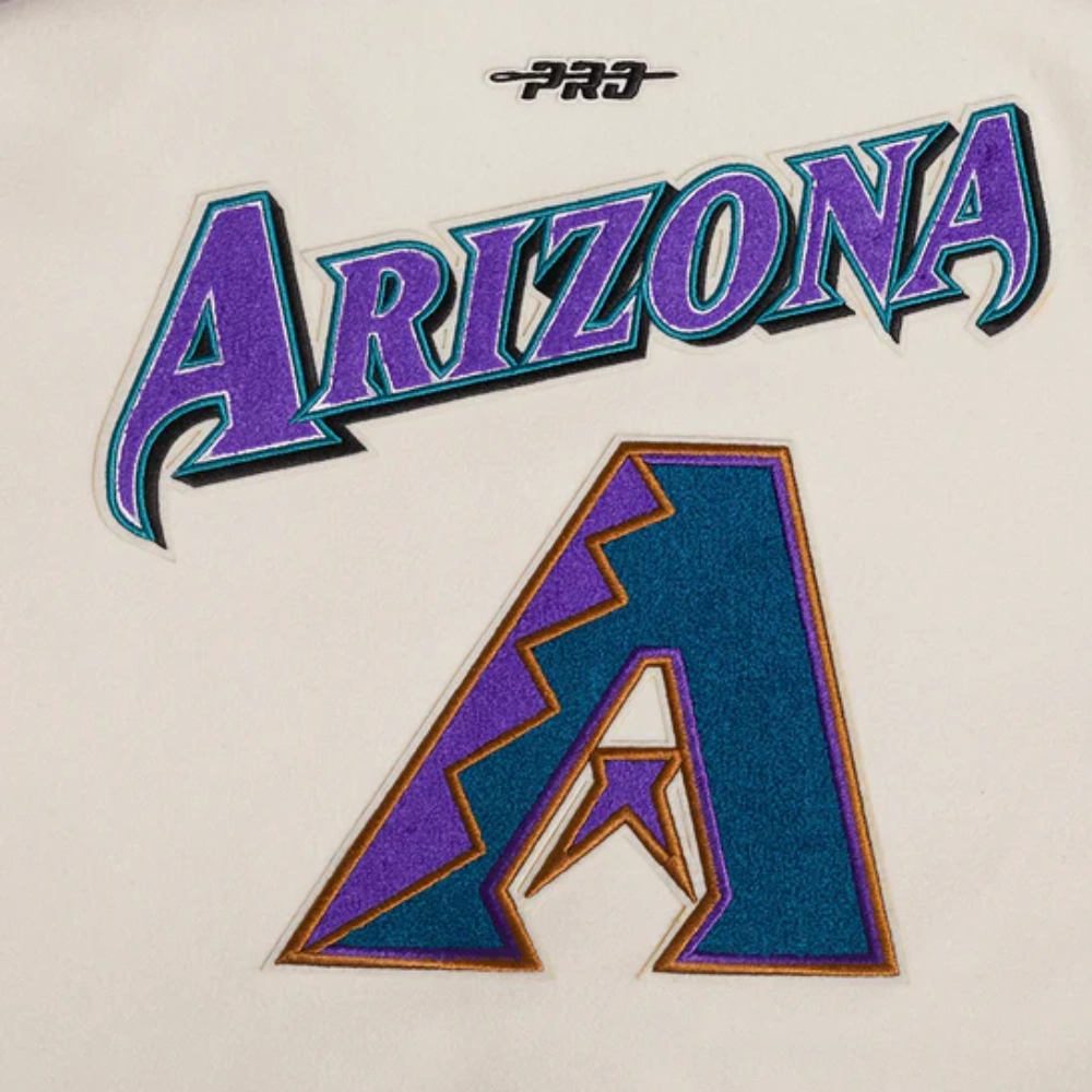 Women's Arizona Diamondbacks Retro Classic Wool & Leather Jacket - Image 17