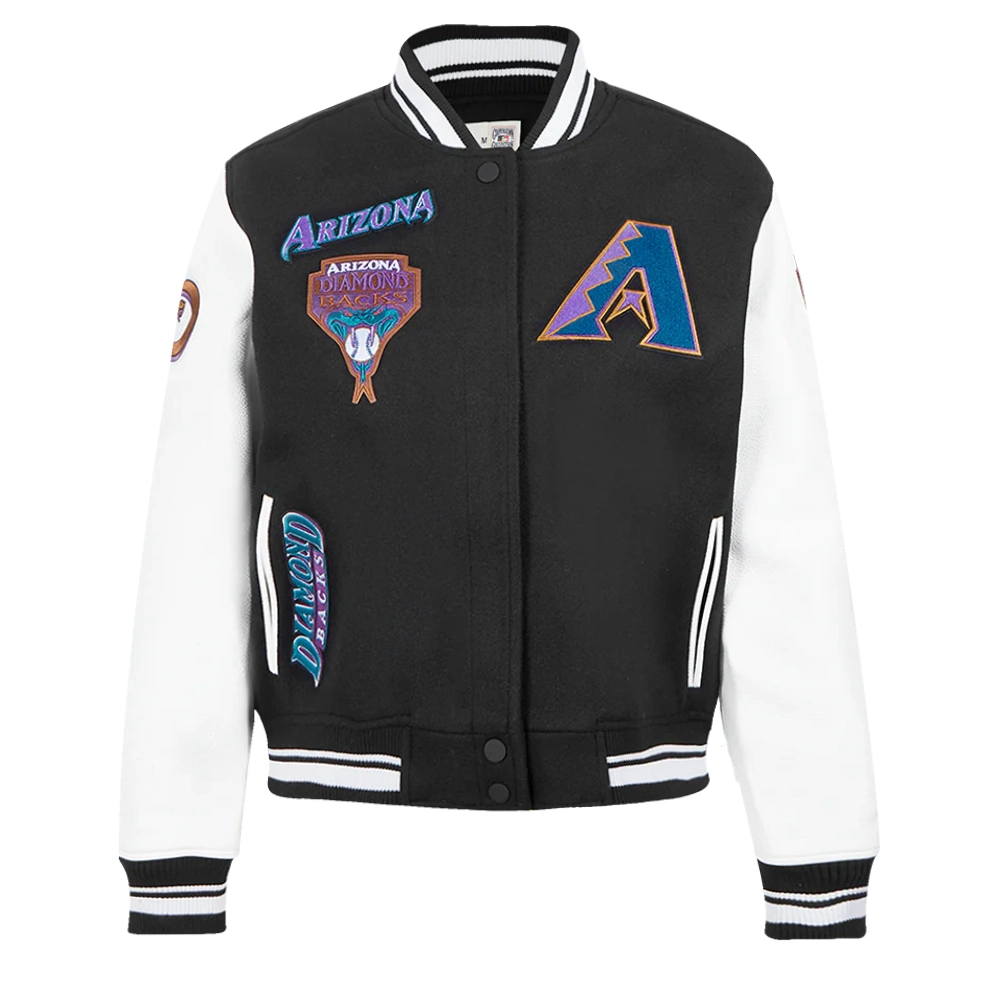 Women's Arizona Diamondbacks Retro Classic Wool & Leather Jacket