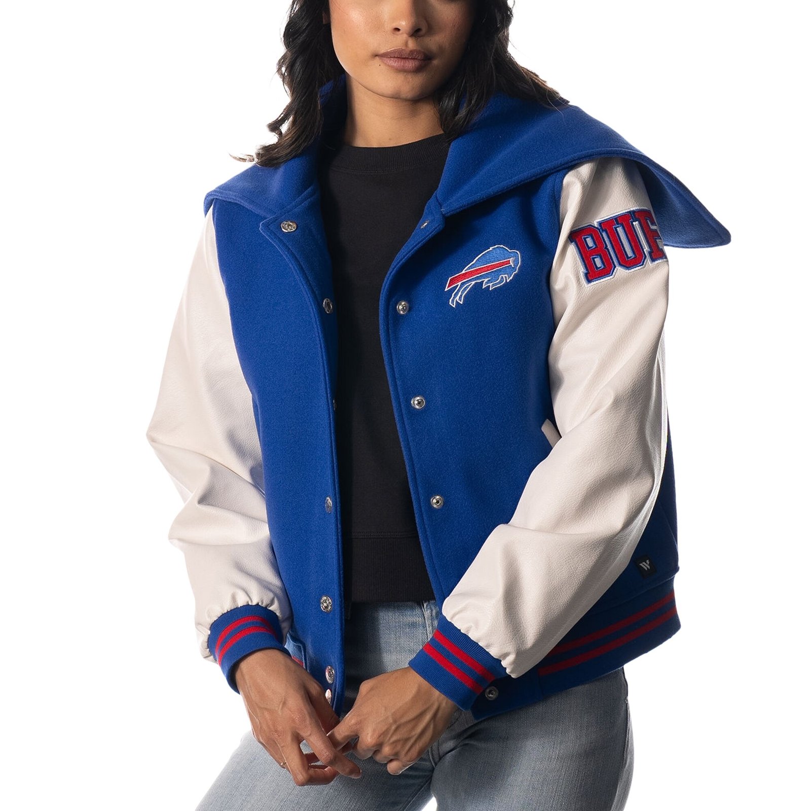 Buffalo Bills Women’s Sailor Hooded Varsity Jacket