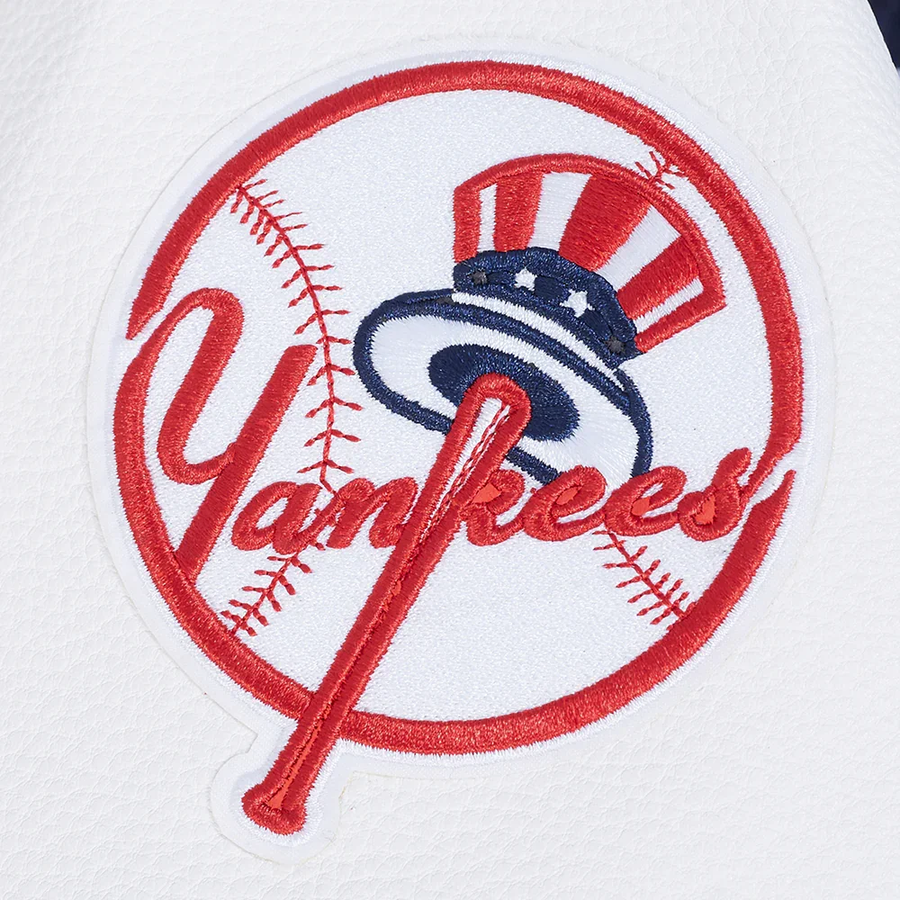 New York Yankees Team Badge Wool & Leather Jacket - Image 9